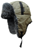 Шапка ушанка Хольстер (с мех.опушкой/курточная ткань/олива)