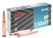 7,62х51(308Win) SP биметалл 9,3г(НПЗ)(20шт)